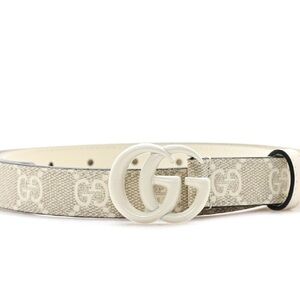 Gucci Ivory and Taupe Women's Belt